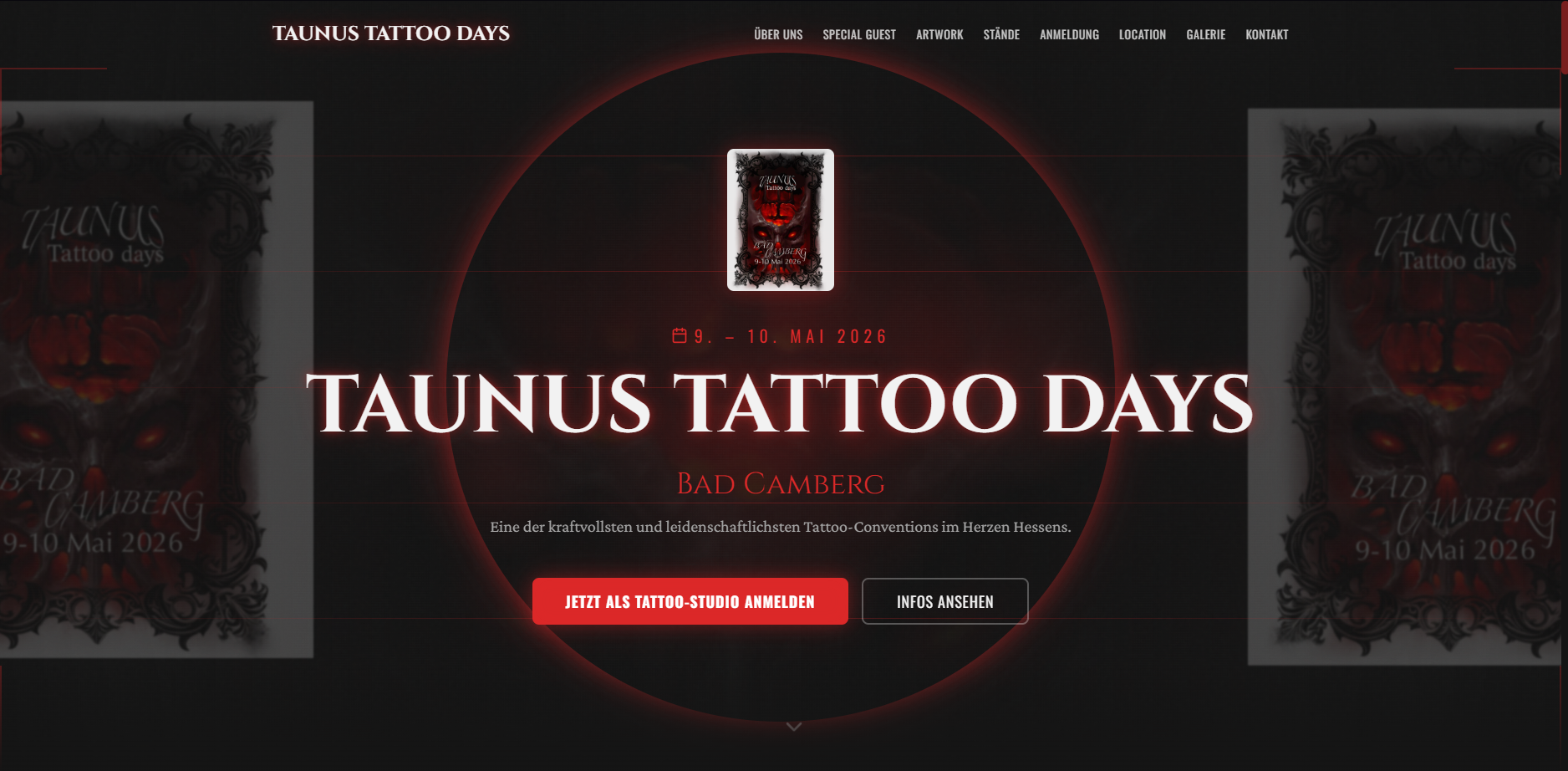 Event Landing Page — Taunus Tattoo Days